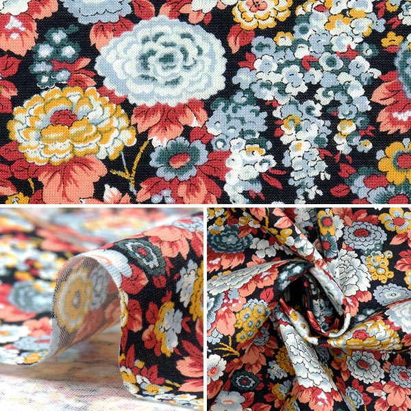 数量5から】 生地 『リバティ・ファブリックス 60/2天竺 エリジアン