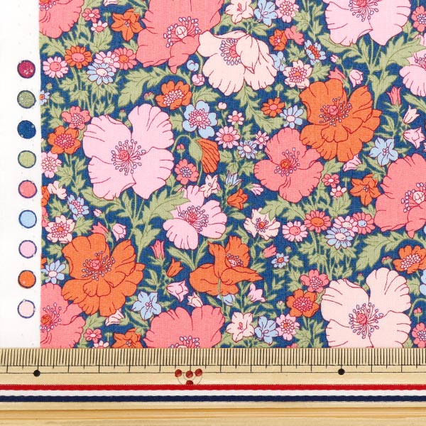 [Quantità a partire da 5] Tessuto "Liberty Fabrics Piccadilly Poplin Medu Song 3632126-ZP" Liberty Japan