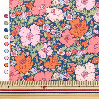 [Quantità a partire da 5] Tessuto "Liberty Fabrics Piccadilly Poplin Medu Song 3632126-ZP" Liberty Japan