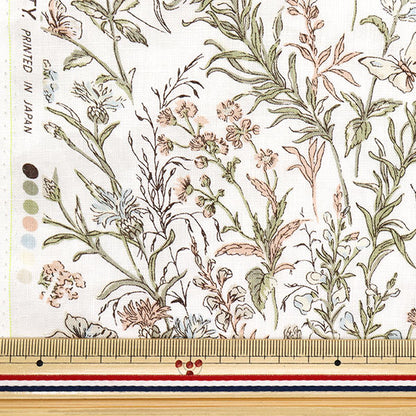 [Quantità a partire da 5] Tessuto "Liberty Fabrics Flanders Linen Butterfly Medu 363J4226-J25G" Liberty Japan