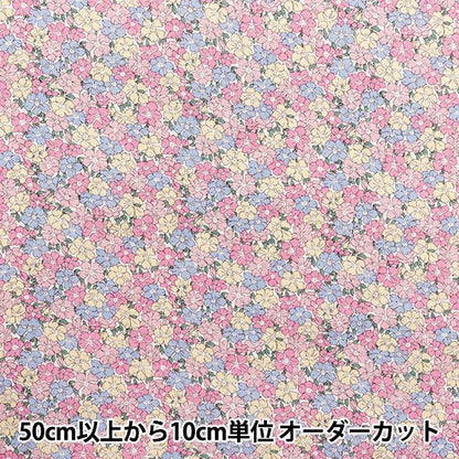 [Quantity starting from 5] Fabric Liberty Fabrics Flanders Linen Sadie Rose 3635127-25A" Liberty Japan