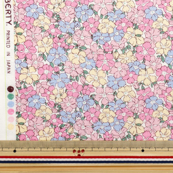 [Quantity starting from 5] Fabric Liberty Fabrics Flanders Linen Sadie Rose 3635127-25A" Liberty Japan