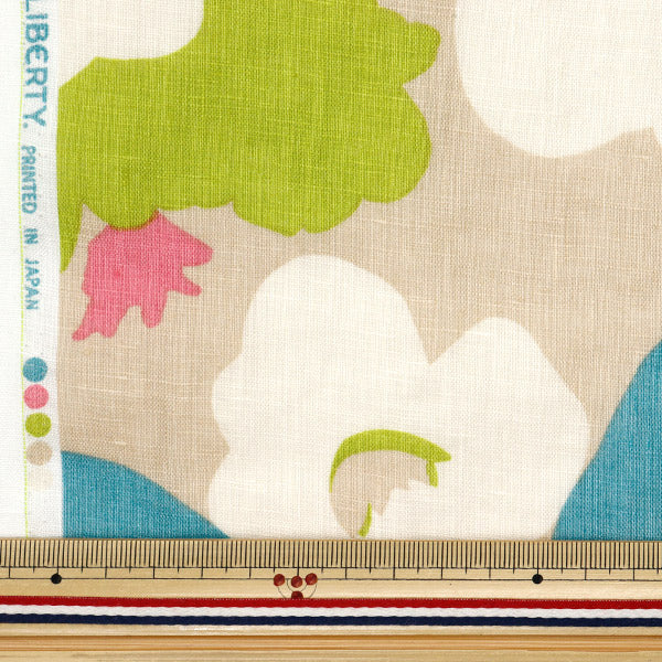 [Quantity starting from 5] Fabric "Liberty Fabrics Flanders Linen Verve Pop 3635139-J25A" Liberty Japan