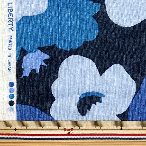 [Quantity starting from 5] Fabric "Liberty Fabrics Flanders Linen Verve Pop 3635139-J25B" Liberty Japan