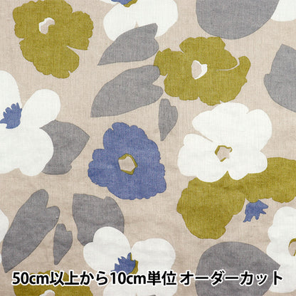 [Quantity starting from 5] Fabric "Liberty Fabrics Flanders Linen Verve Pop 3635139-J25C" Liberty Japan