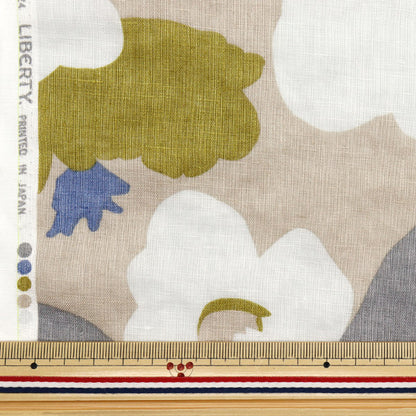 [Quantity starting from 5] Fabric "Liberty Fabrics Flanders Linen Verve Pop 3635139-J25C" Liberty Japan