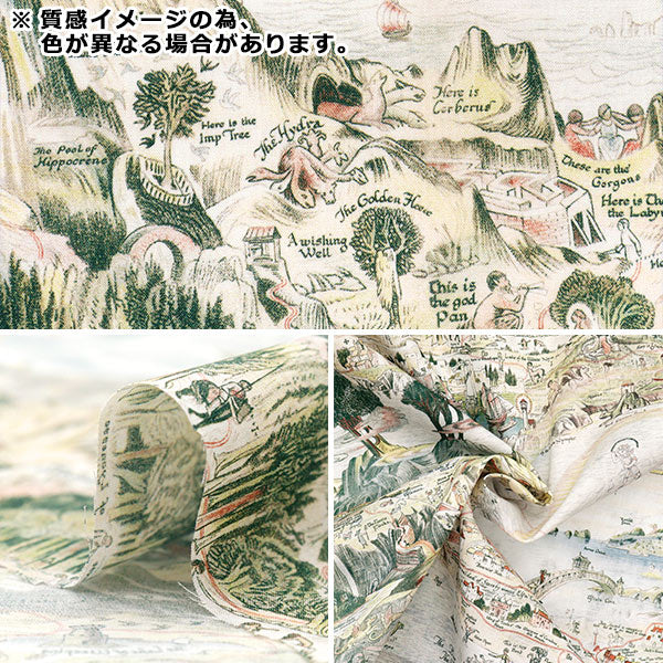 [Quantity starting from 5] Fabric "Liberty Fabrics Organic"Tana lawn Story Map 157J7490125CU" Liberty Japan