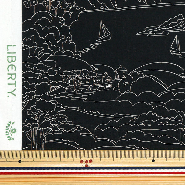 [Quantity starting from 5] Fabric "Liberty Fabrics Organic"Tana lawn Seaside Rumble 157J7490225AU" Liberty Japan