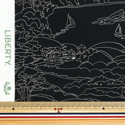 [Quantity starting from 5] Fabric "Liberty Fabrics Organic"Tana lawn Seaside Rumble 157J7490225AU" Liberty Japan