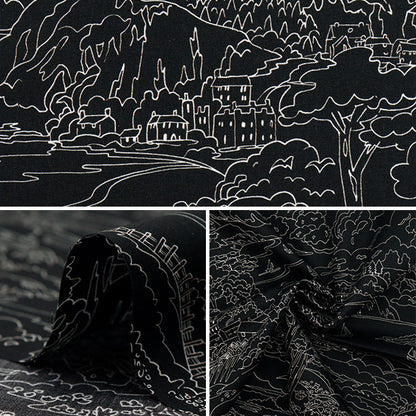 [Quantity starting from 5] Fabric "Liberty Fabrics Organic"Tana lawn Seaside Rumble 157J7490225AU" Liberty Japan