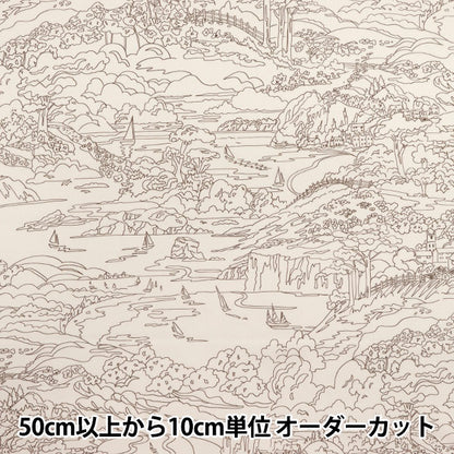 [Quantité à partir de 5] Tissu "Liberty Fabrics Organic"Pelouse Tana Seaside Rumble 157J7490225DU" Liberty Japan