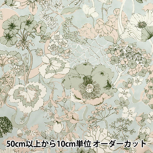 [Quantity starting from 5] Fabric "Liberty Fabrics Organic"Tana lawn Moonlight Garden 157J7490525AU" Liberty Japan