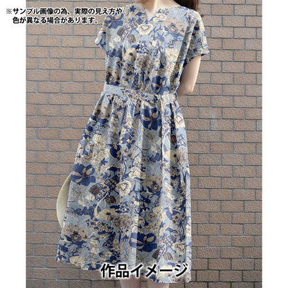 [Quantity starting from 5] Fabric "Liberty Fabrics Organic"Tana lawn Moonlight Garden 157J7490525BU" Liberty Japan