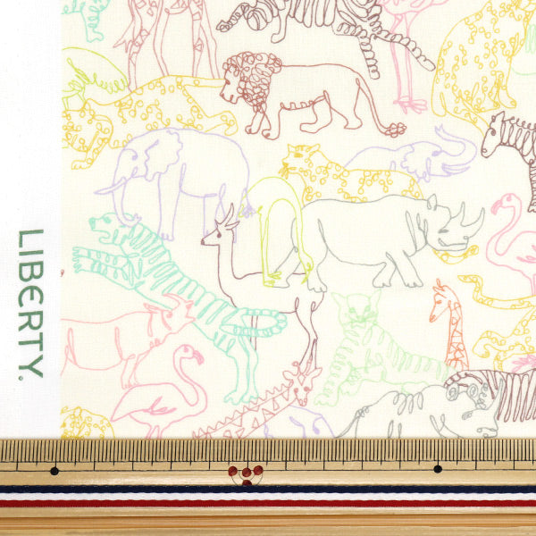 [Quantité à partir de 5] Tissu "Liberty Fabrics Organic"Pelouse Tana Neon Safari 157J7491025AU" Liberty Japan