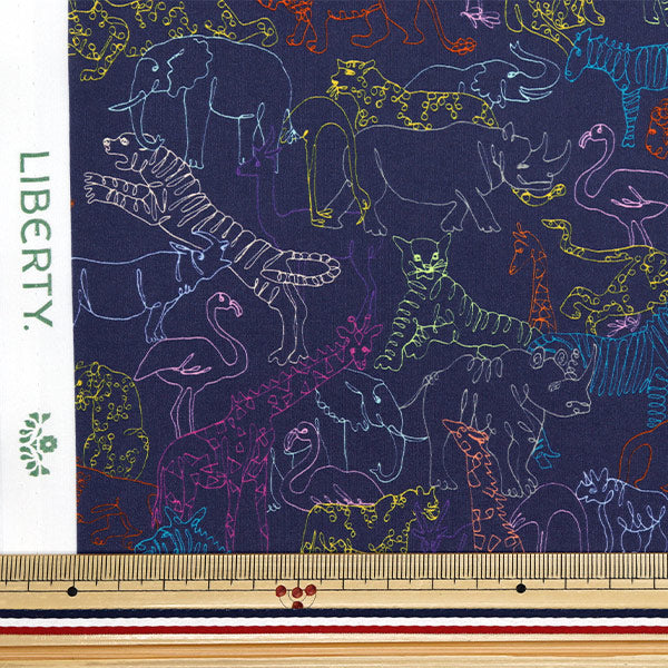 [Quantité à partir de 5] Tissu "Liberty Fabrics Organic"Pelouse Tana Neon Safari 157J7491025BU" Liberty Japan