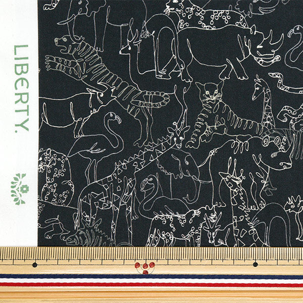 [Quantity starting from 5] Fabric "Liberty Fabrics Organic"Tana lawn Neon Safari 157J7491025DU" Liberty Japan