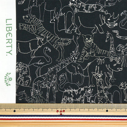 [Quantity starting from 5] Fabric "Liberty Fabrics Organic"Tana lawn Neon Safari 157J7491025DU" Liberty Japan