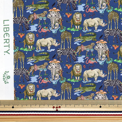 [Cantidad a partir de 5] Tela "Liberty Fabrics Orgánica"Césped Tana Fiesta de la piscina 157J7491125DU" Liberty Japan