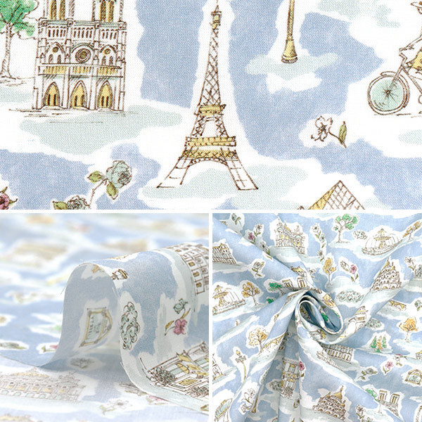 [Cantidad a partir de 5] Tela "Liberty Fabrics" Césped Tana Postal de París 363J7401-25au" Liberty Japan