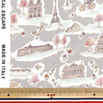 [Quantity starting from 5] Fabric "Liberty Fabrics" Tana lawn Paris Postcard 363J7401-25DU" Liberty Japan