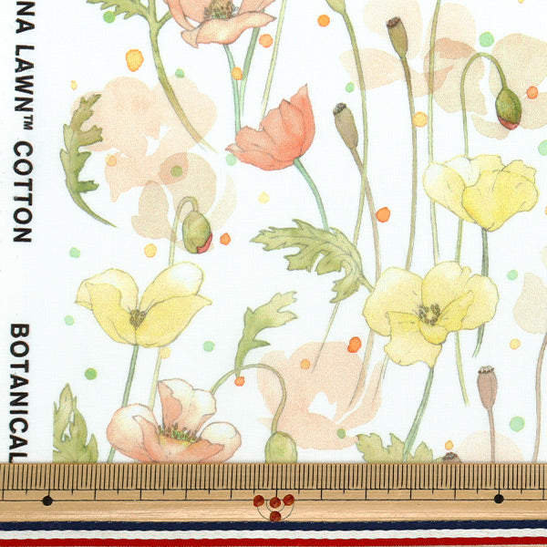 【数量5から】 生地 『リバティ・ファブリックス タナローン ガーデン・ポピーズ 363J7403-25AU』 Liberty Japan リバティジャパン