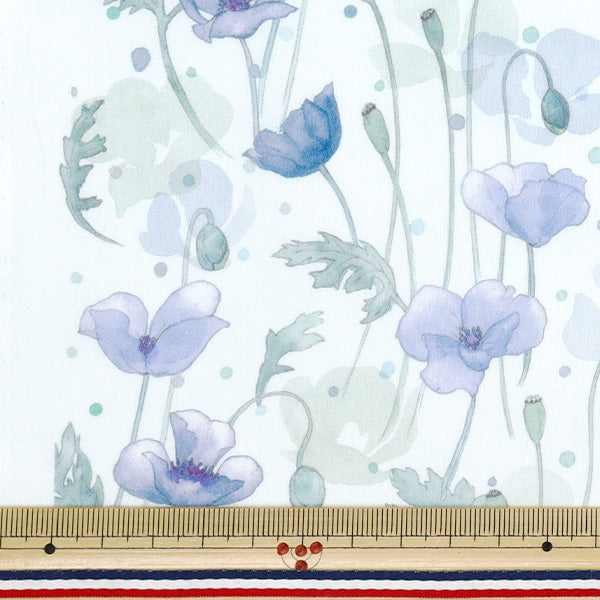 【数量5から】 生地 『リバティ・ファブリックス タナローン ガーデン・ポピーズ 363J7403-25DU』 Liberty Japan リバティジャパン