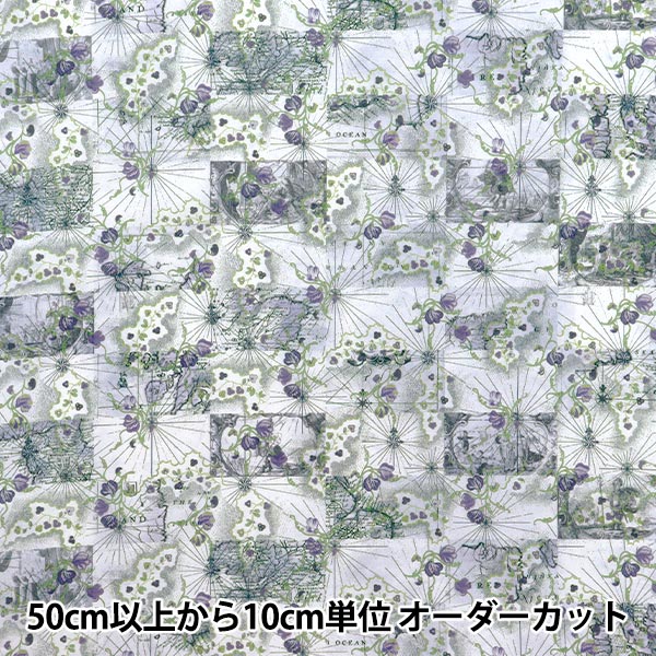 [الكمية تبدأ من 5] الأقمشة "الحرية الأقمشة" عشب التانا خريطة شهر العسل 363J7413-25AU" Liberty Japan