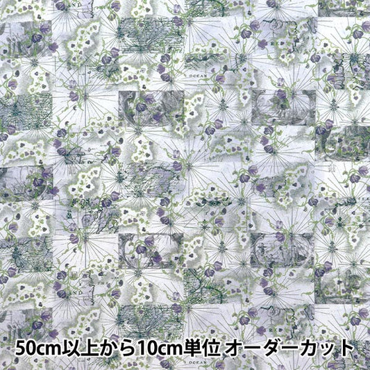 [Количество, начиная с 5] Ткань "Свободные ткани" Тана газон Карта медового месяца 363J7413-25AU" Liberty Japan
