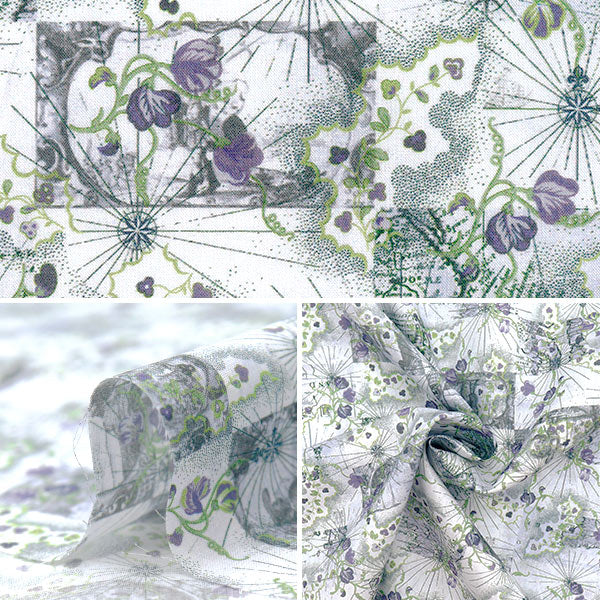 [الكمية تبدأ من 5] الأقمشة "الحرية الأقمشة" عشب التانا خريطة شهر العسل 363J7413-25AU" Liberty Japan