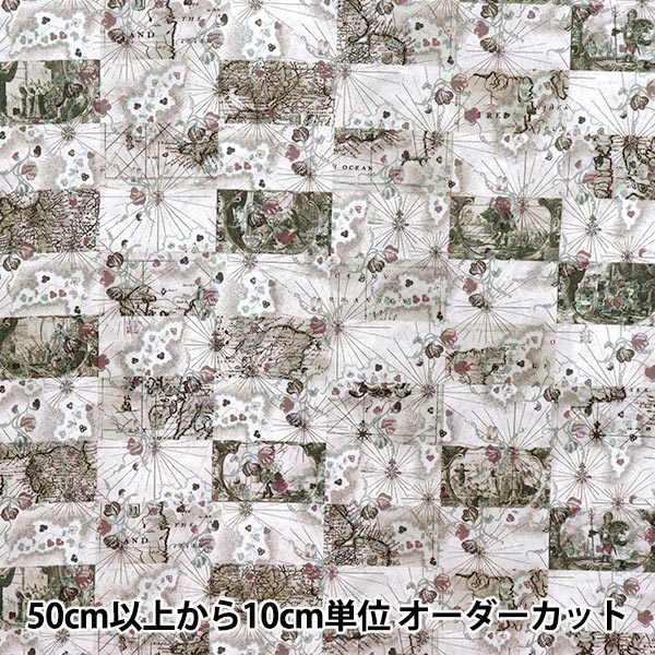 [Cantidad a partir de 5] Tela "Liberty Fabrics" Césped Tana Mapa de luna de miel 363J7413-25CU" Liberty Japan