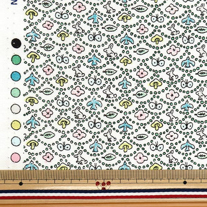 [Quantità a partire da 5] Tessuto "Liberty Fabrics" Oxford Forest Wave 125% ingrandire Multi DC33507LJ25L" 【Yuzawayaoriginale】
