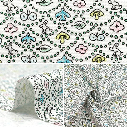 [Quantità a partire da 5] Tessuto "Liberty Fabrics" Oxford Forest Wave 125% ingrandire Multi DC33507LJ25L" 【Yuzawayaoriginale】