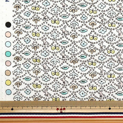 [Quantité à partir de 5] Tissu "Fabrics Liberty" Oxford Vague de forêt 125% Agrandir le brun DC33507LJ25M" 【Yuzawayaoriginal】