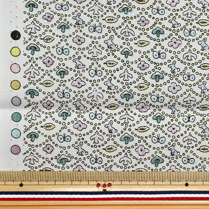 [Quantité à partir de 5] Tissu "Fabrics Liberty" Oxford Vague forestière 125% Agrandir Gray DC33507LJ25N" 【Yuzawayaoriginal】