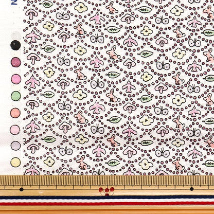 [Quantité à partir de 5] Tissu "Fabrics Liberty" Oxford Vague de forêt 125% Agrandir le rose DC33507LJ25O" 【Yuzawayaoriginal】