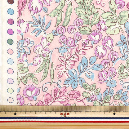 [Quantità a partire da 5] Tessuto "Liberty Fabrics" tana de pelouse Sweet Pea Leaf DC34898-J25A" Liberty Japan