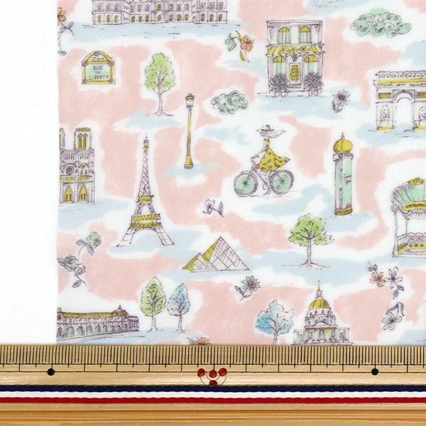 الأقمشة الحرية الأقمشة صفحقماش مقطوع تقريبا. 33 × 50 سم باريس بطاقة بريدية CR363J740125C" Liberty Japan