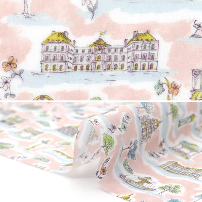 الأقمشة الحرية الأقمشة صفحقماش مقطوع تقريبا. 33 × 50 سم باريس بطاقة بريدية CR363J740125C" Liberty Japan