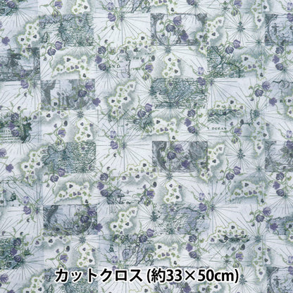 الأقمشة الحرية الأقمشة صفحقماش مقطوع تقريبا. 33 × 50 سم خريطة شهر العسل CR363J741325A" Liberty Japan