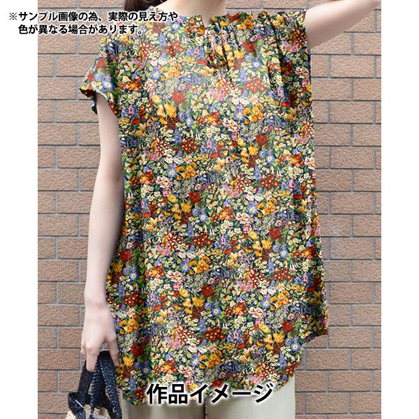 [Cantidad a partir de 5] Tela "Liberty Fabrics" Césped Tana Cottage Garden 363524825au" Liberty Japan