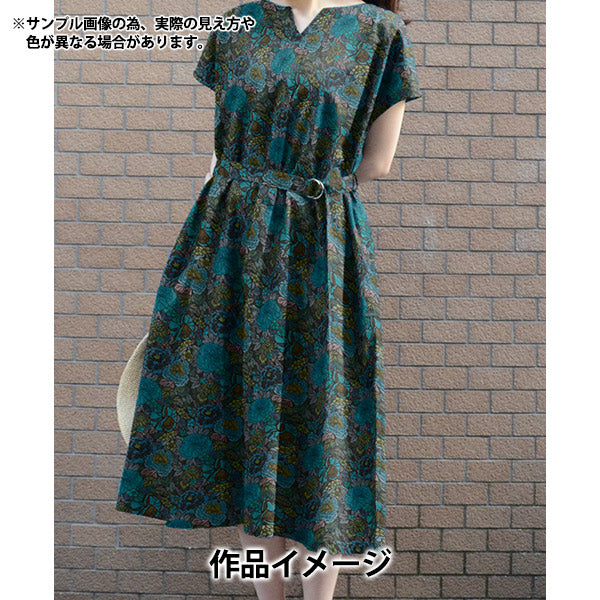 【数量5から】 生地 『リバティ・ファブリックス タナローン ヘリテージ・ガーデン 363525025BU』 Liberty Japan リバティジャパン