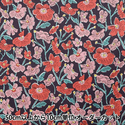 [Cantidad a partir de 5] Tela "Liberty Fabrics Pana Louise Poppies 1225215-J25a" Liberty Japan