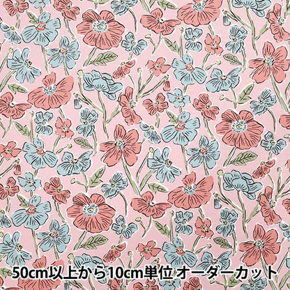 【数量5から】 生地 『リバティ・ファブリックス コーデュロイ ルイズ・ポピーズ 1225215-J25B』 Liberty Japan リバティジャパン