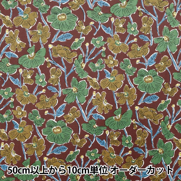 [Quantity starting from 5] Fabric "Liberty Fabrics Corduroy Louise Poppies 1225215-P25A" Liberty Japan