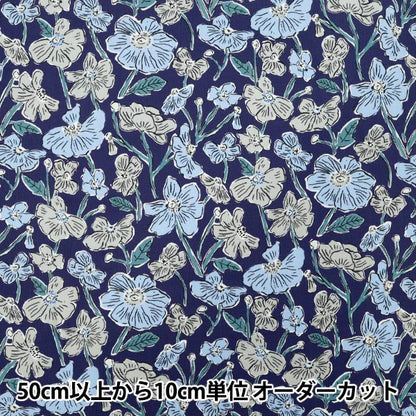 [Menge ab 5] Stoff "Liberty Fabrics Kord Louise Poppies 1225215-P25C" Liberty Japan