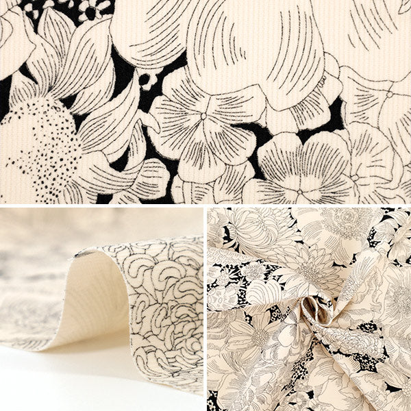 [Quantité à partir de 5] Tissu "Fabrics Liberty" Velours côtelé Bloom anglais 3635290-25a" Liberty Japan