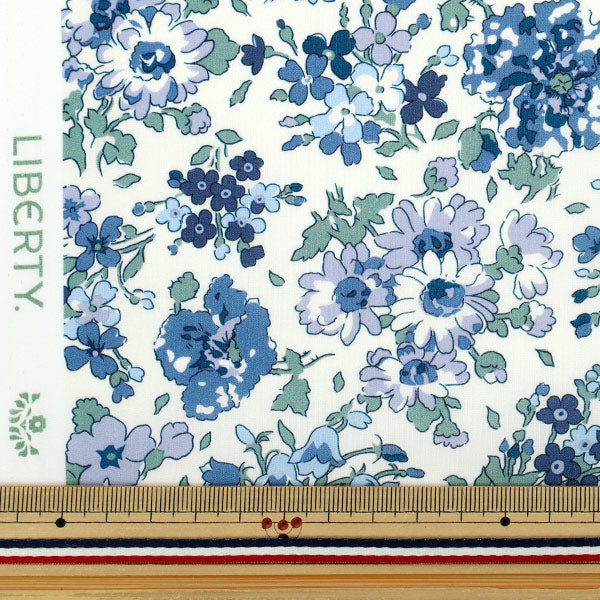 [Cantidad a partir de 5] Tela "Liberty Fabrics Orgánica"Césped Tana Sky Ryn 157J925-25BU" Liberty Japan