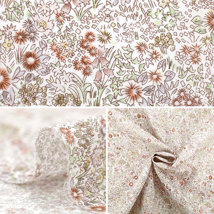 [Cantidad a partir de 5] Tela "Liberty Fabrics Orgánica"Césped Tana Garden Callahan 157J928-25au" Liberty Japan