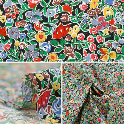 [الكمية تبدأ من 5] الأقمشة "Liberty Fabrics Organic"عشب التانا الأزهار السوبرانو 157J930-25AU" Liberty Japan