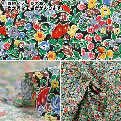 [الكمية تبدأ من 5] الأقمشة "Liberty Fabrics Organic"عشب التانا الأزهار السوبرانو 157J930-25CU" Liberty Japan
